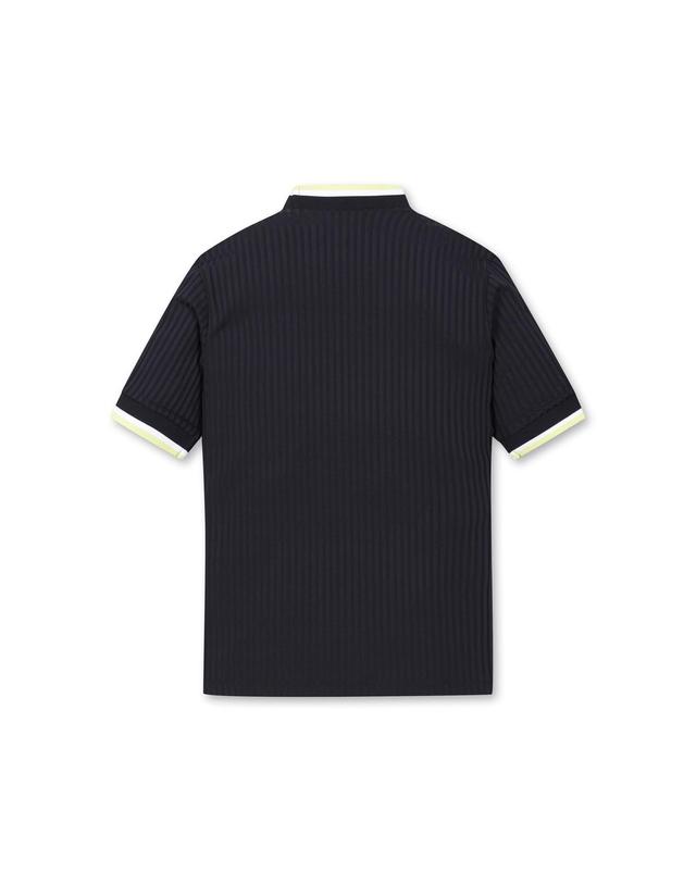 왁 [WAAC] Women Cool Ribbed SS Mockneck Top_WWTCM25206BKX 착용컷