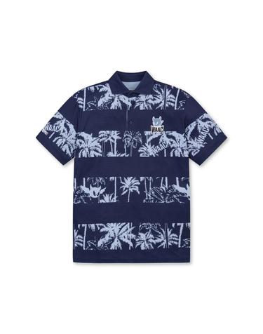 [WAAC] Men Athletic Palm Tree Block Polo_WTTCM25403NYD