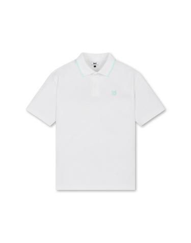 [WAAC] Men Color Block Pique Rib SS Polo_WMTCM25208WHX