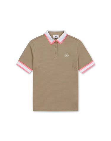 [WAAC] Women Knit Rib Loose Fit SS Polo_WWTCM25211BEX