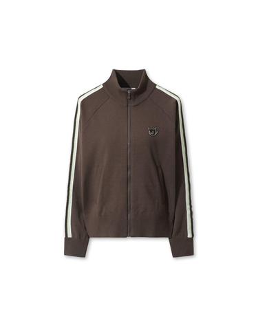 [WAAC] Women Multi Stripe Knit Track Jacket WWWAA25626BRX