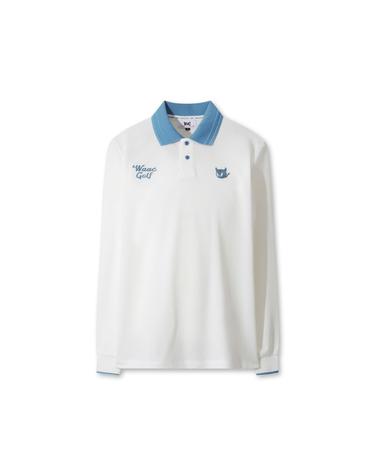 [WAAC] Men WAACKY Ribbed Collar Polo WMTBA25603IVX