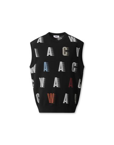 [WAAC] Men Colored WAAC Knit Vest WMWAA25602BKX
