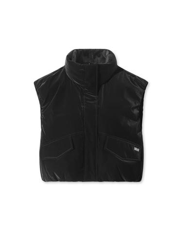 [WAAC] [Exclusive] Women Velvet Short padding vest WWVAW25902BKX