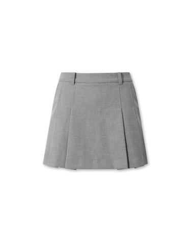 [WAAC] Women Winter pleats skirt WWKCW25701GYX