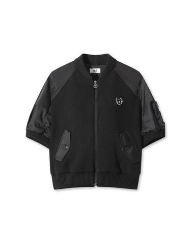 [WAAC] Women Knit Hybrid MA-1 Jacket WWWAW25719BKX