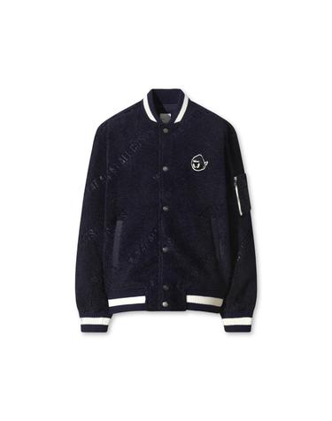 [WAAC] Men Boucle Varsity Jacket WMUAW25703NYD