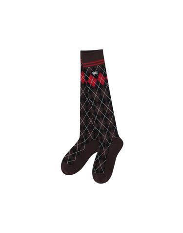 [WAAC] Women Argyle Knee Socks WGLCX25715BRD