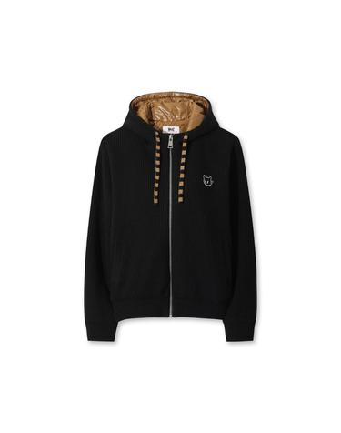 [WAAC] Women Brioche Knit Hooded Jacket WWWAW25806BKX