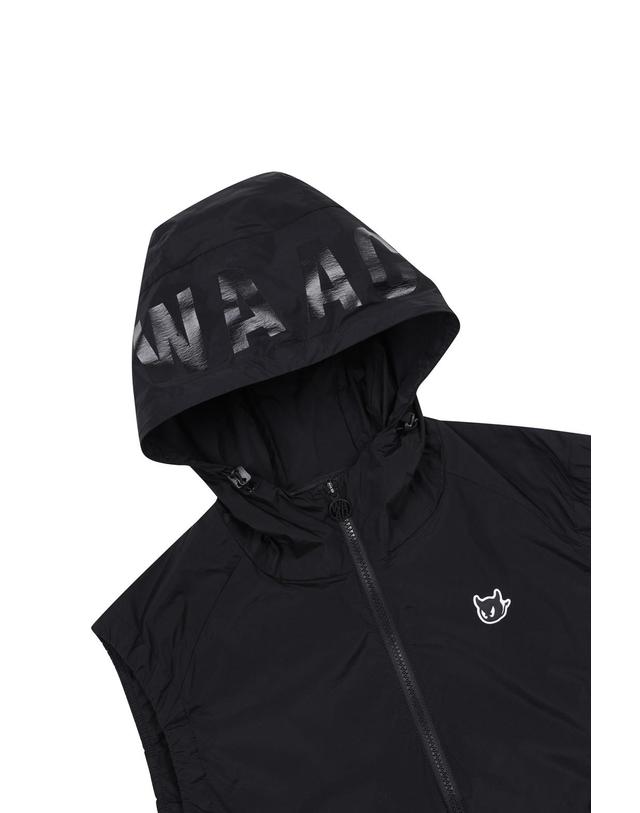 왁 [WAAC] [Exclusive] Women Light-weight Stretch Hoodie vest_WWVAM25901BKX 착용컷