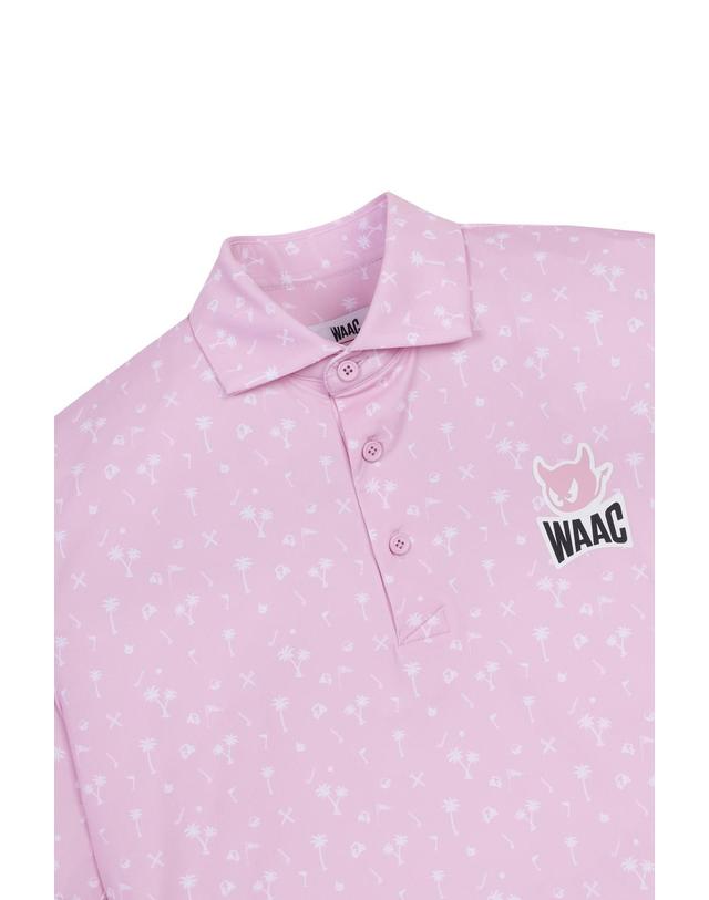 왁 [WAAC] Athletic Allover Motif Polo_WTTCM25407PIL 착용컷