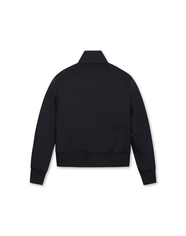 왁 [WAAC] Women Pressed logo point jersey Jacket_WWUAS25101BKX 착용컷