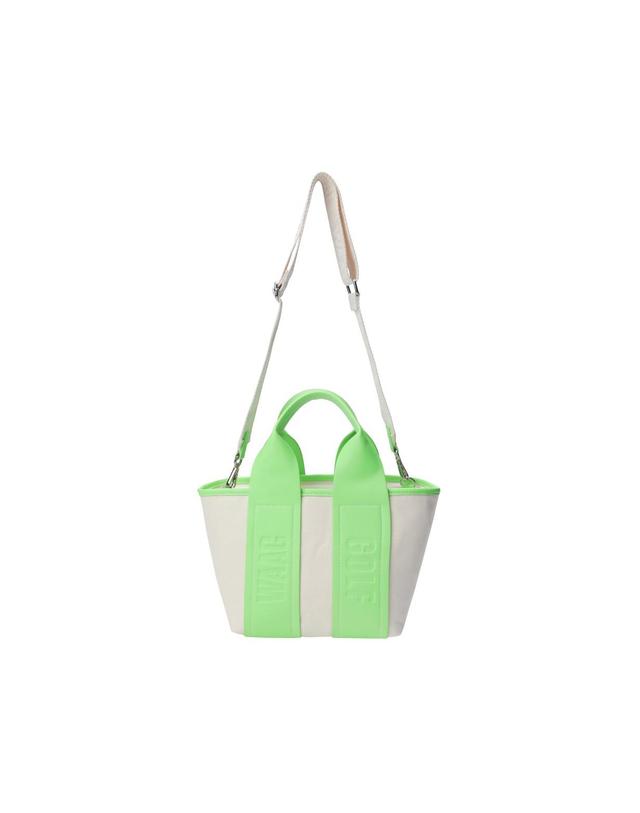 왁 [WAAC] Women Logo Tote Bag_WGBAX25111YGN 착용컷
