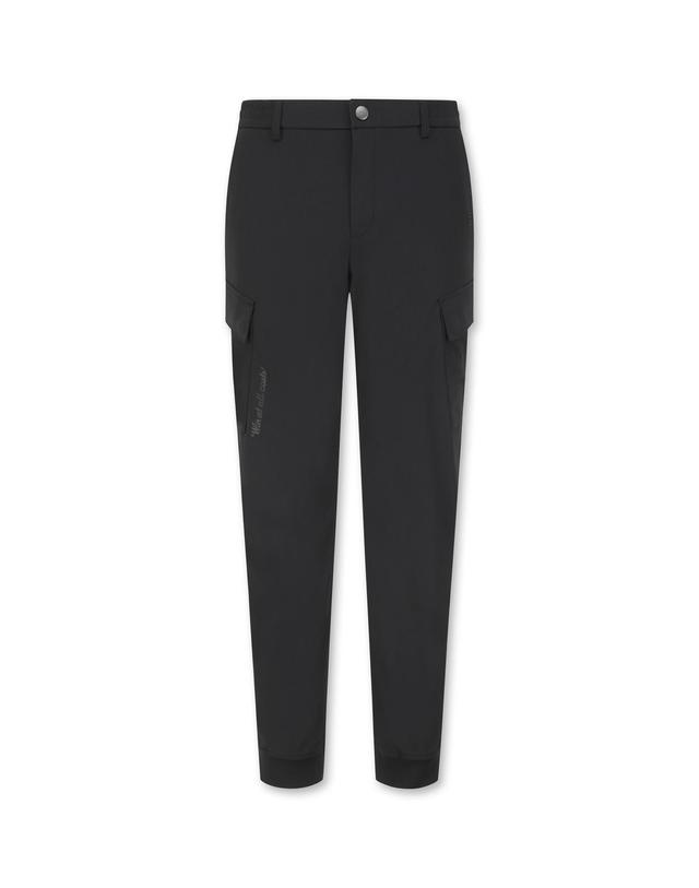 왁 [WAAC] Men Tricot Cargo Jogger Pants (FLEX)_WMPNM25201BKX 착용컷