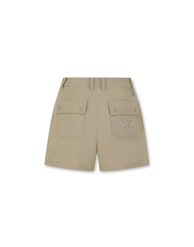왁 [WAAC] Women Big Pocket Shorts_WWPNM25205BEX 착용컷