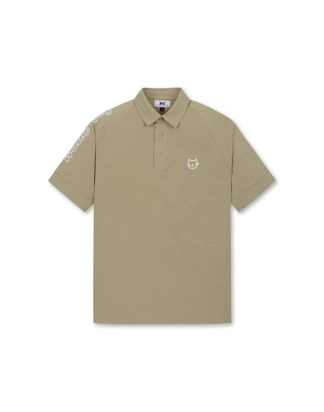 왁 [WAAC] Men WAACKY Raglan SS Polo_WMTCM25216BEX 착용컷