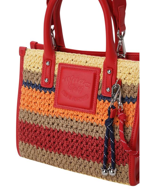 왁 [WAAC] Women Square Tote Bag_WGBAX25211REX 착용컷
