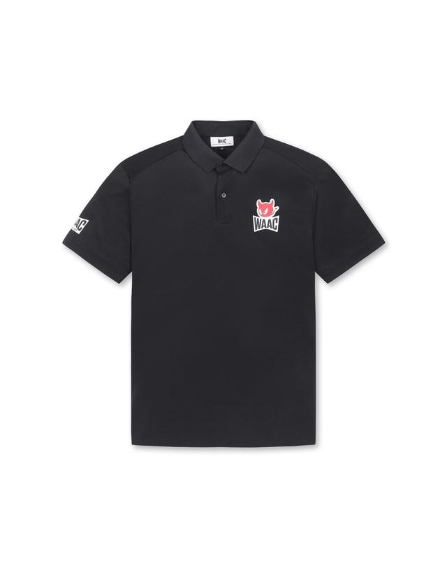 왁 [WAAC] [Exclusive] PLAYERS EDITION OG Men Pique SS Polo_WMTCM25241BKX 착용컷