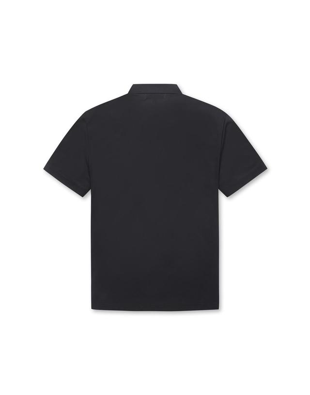 왁 [WAAC] [Exclusive] PLAYERS EDITION OG Men Pique SS Polo_WMTCM25241BKX 착용컷