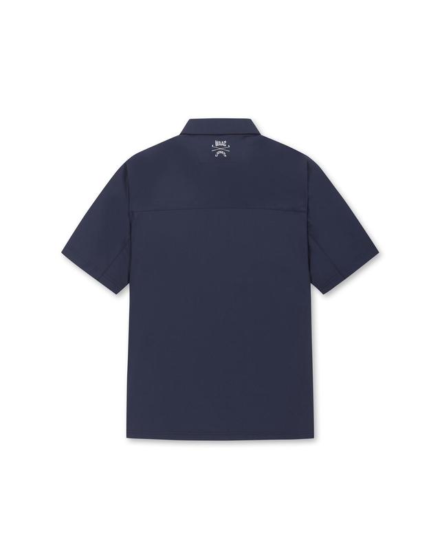 왁 [WAAC X JONES] Mens Line Point SS Polo_WMTCM25373NYD 착용컷