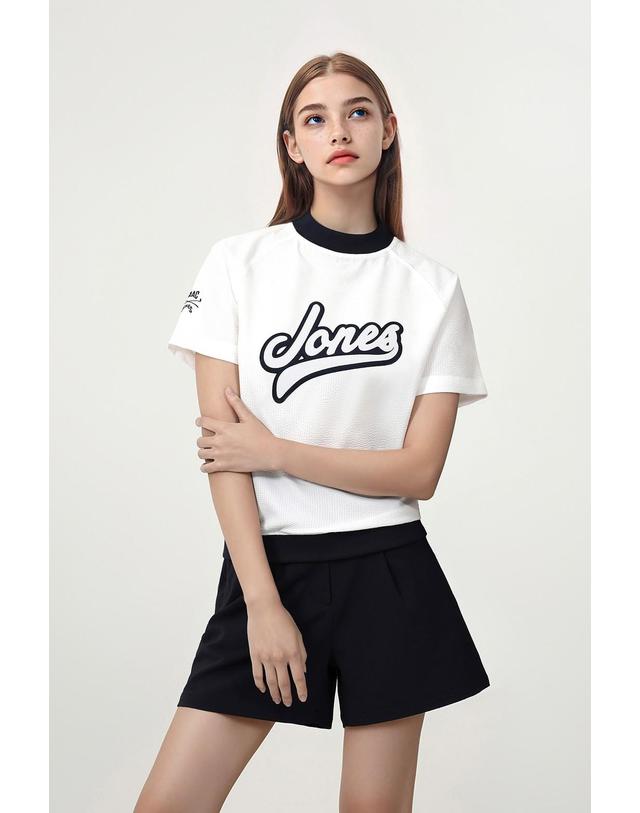 왁 [WAAC X JONES] Womens Seersucker SS Pullover_WWTCM25370WHX 착용컷