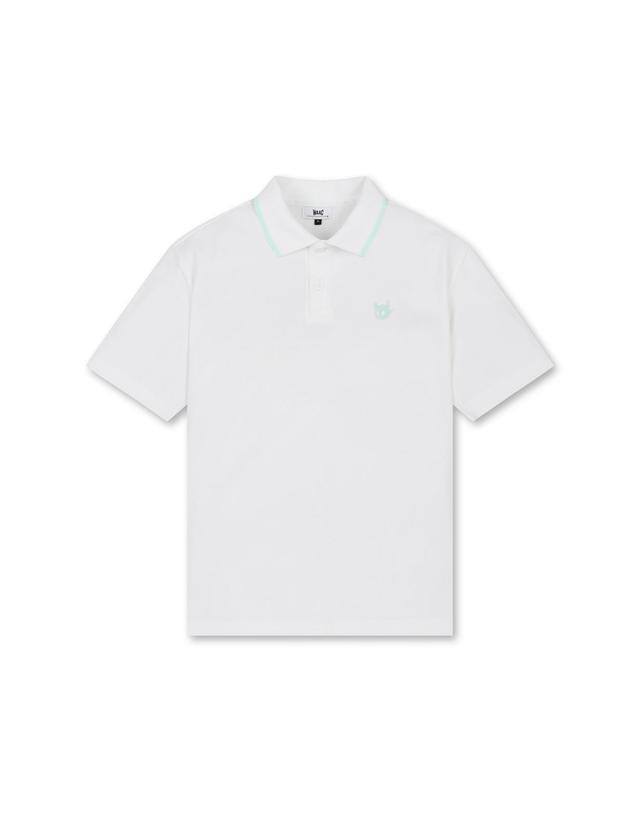 왁 [WAAC] Men Color Block Pique Rib SS Polo_WMTCM25208WHX 착용컷