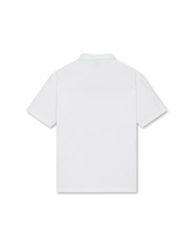 왁 [WAAC] Men Color Block Pique Rib SS Polo_WMTCM25208WHX 착용컷
