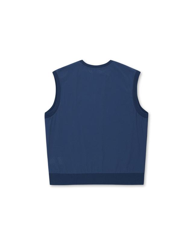 왁 [WAAC] Men Hybrid Knit Vest_WMWAM25201BUD 착용컷