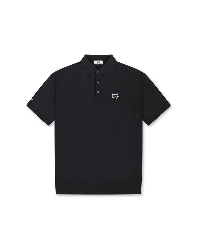 왁 [WAAC] [Exclusive] Men Essential Knit Polo_WMWAM25901BKX 착용컷