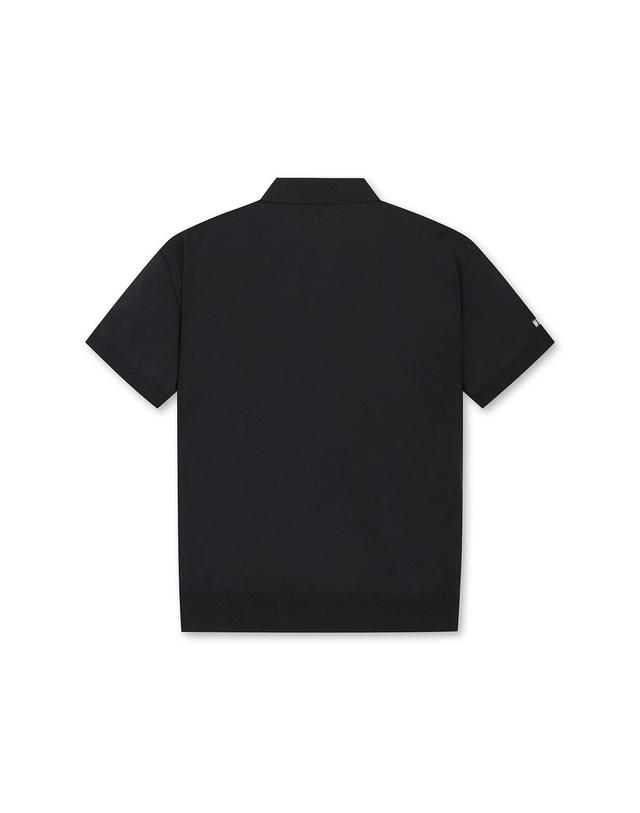왁 [WAAC] [Exclusive] Men Essential Knit Polo_WMWAM25901BKX 착용컷