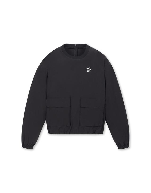 왁 [WAAC] Women Light Woven pull-over_WWUAM25221BKX 착용컷