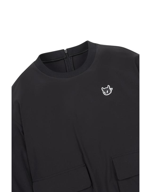왁 [WAAC] Women Light Woven pull-over_WWUAM25221BKX 착용컷