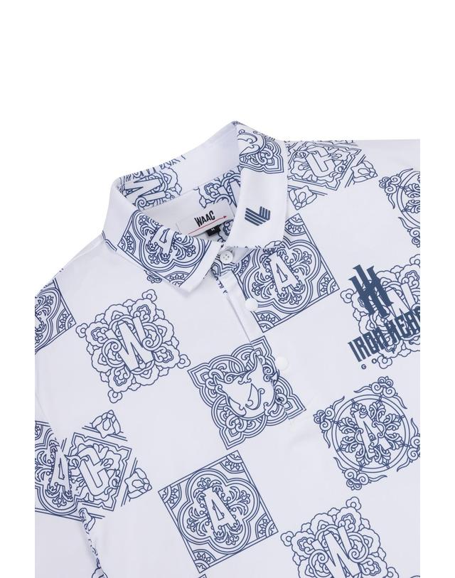 왁 [WAAC] Men Korea Edition Big Pattern SS Polo_WMTCM25342WHX 착용컷