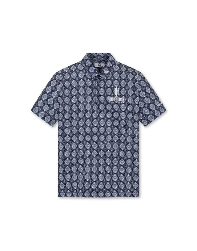 왁 [WAAC] Men Korea Edition All-over Pattern SS Polo_WMTCM25341NYX 착용컷