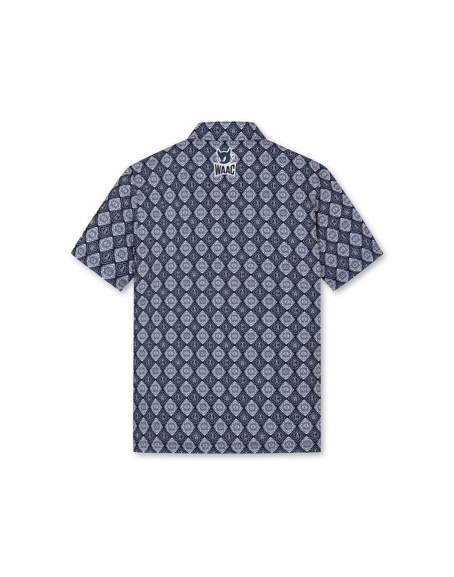 왁 [WAAC] Men Korea Edition All-over Pattern SS Polo_WMTCM25341NYX 착용컷