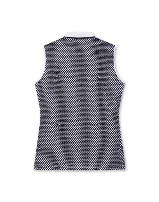 왁 [WAAC] Pattern Point Sleeveless Top_WWTCM25210WHX 착용컷
