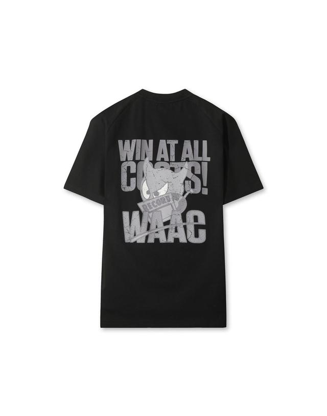 왁 [WAAC] Uni WAACKY Crewneck Top WMTCA25604BKX 착용컷