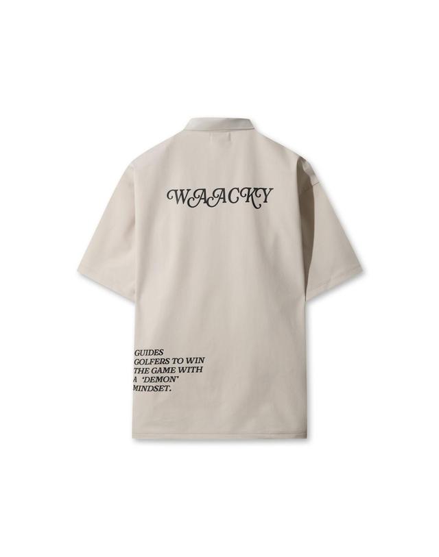 왁 [WAAC] Unisex pique collar t-shirts WMTCA25554BEL 착용컷