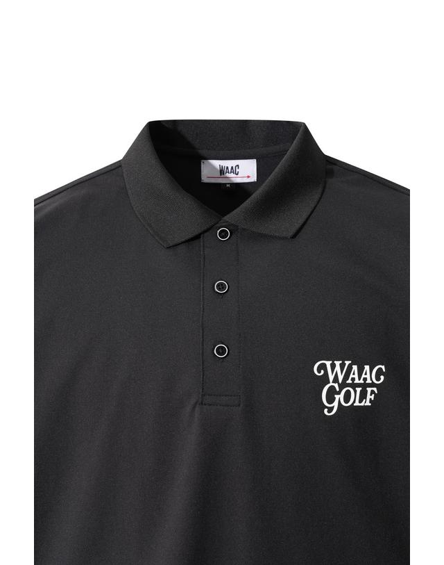 왁 [WAAC] Unisex pique collar t-shirts WMTCA25554BKX 착용컷