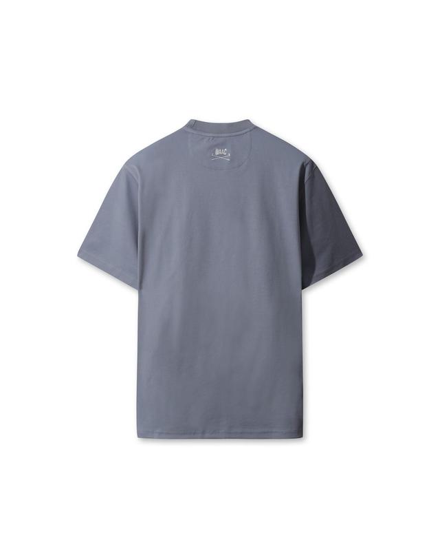 왁 [WAAC] [JONES] Men Logo Crewneck T-shirt WMTCA25670BUL 착용컷