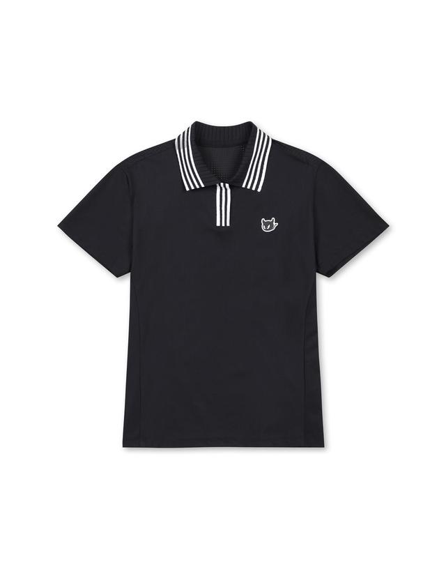 왁 [WAAC] Women Cool Jersey Polo_WWTCM25303BKX 착용컷