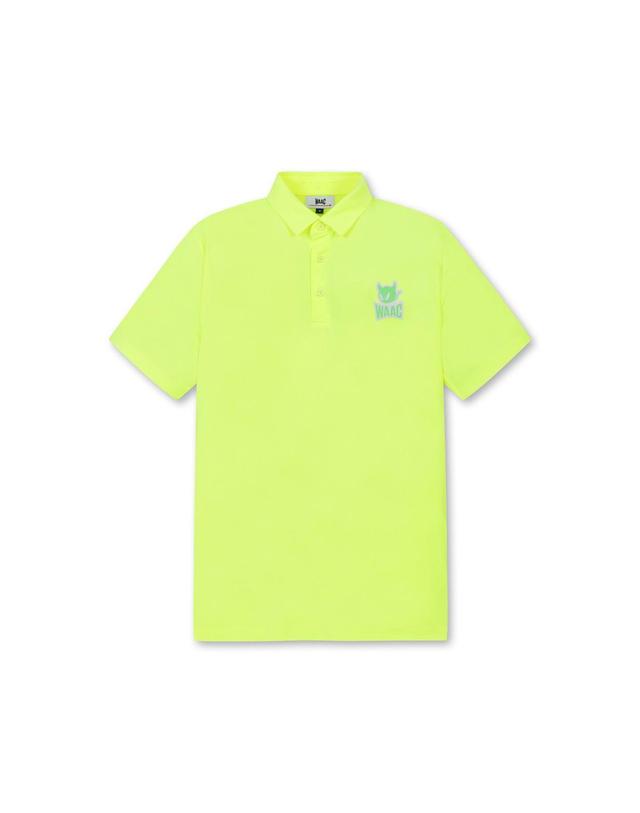 왁 [WAAC] [Athletic] Men Neon Polo WTTCM25411YGN 착용컷