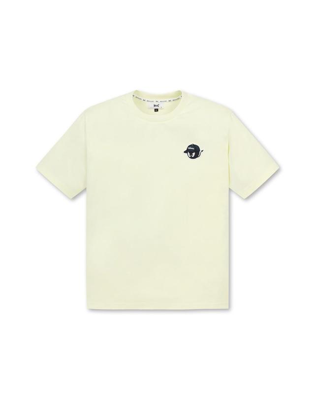 왁 [WAAC] Uni WAACKY Crewneck SS Top WMTCM25211YEX 착용컷