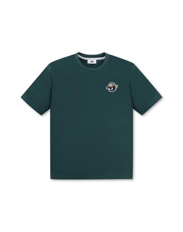 왁 [WAAC] Uni WAACKY Crewneck SS Top WMTCM25211GRD 착용컷