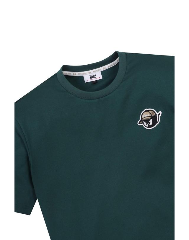 왁 [WAAC] Uni WAACKY Crewneck SS Top WMTCM25211GRD 착용컷