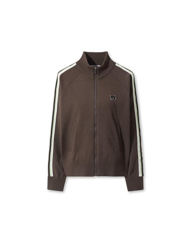 왁 [WAAC] Women Multi Stripe Knit Track Jacket WWWAA25626BRX 착용컷