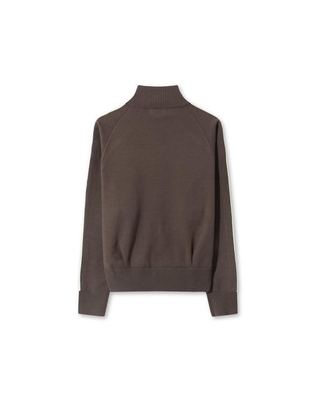 왁 [WAAC] Women Multi Stripe Knit Track Jacket WWWAA25626BRX 착용컷