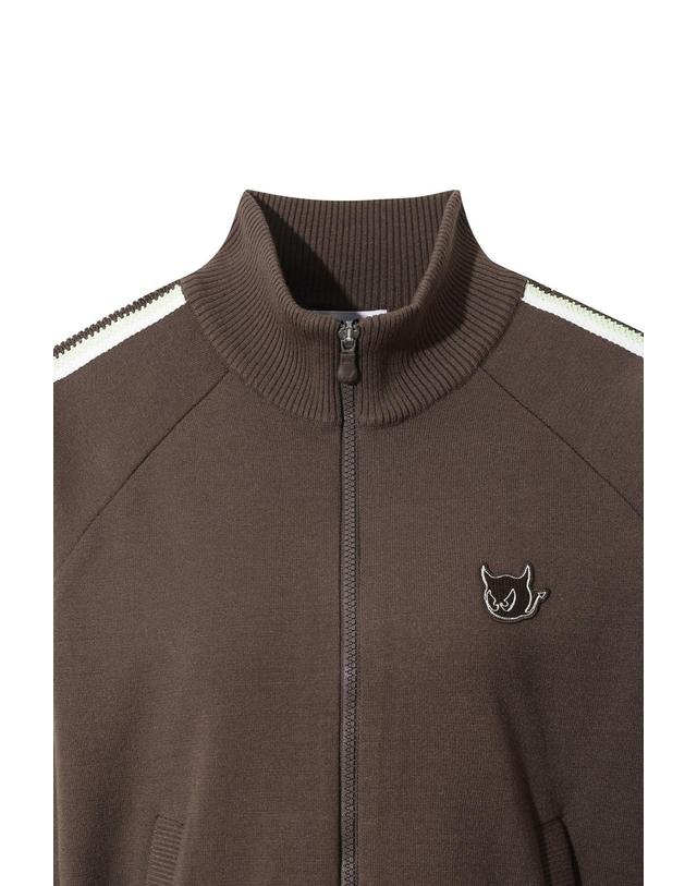 왁 [WAAC] Women Multi Stripe Knit Track Jacket WWWAA25626BRX 착용컷