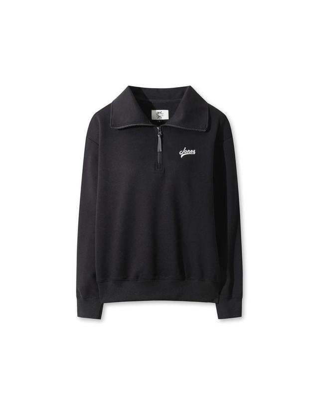 왁 [WAAC] [WAAC X JONES] Women’s Half Zip Sweatshirt WWTBA25670BKX 착용컷