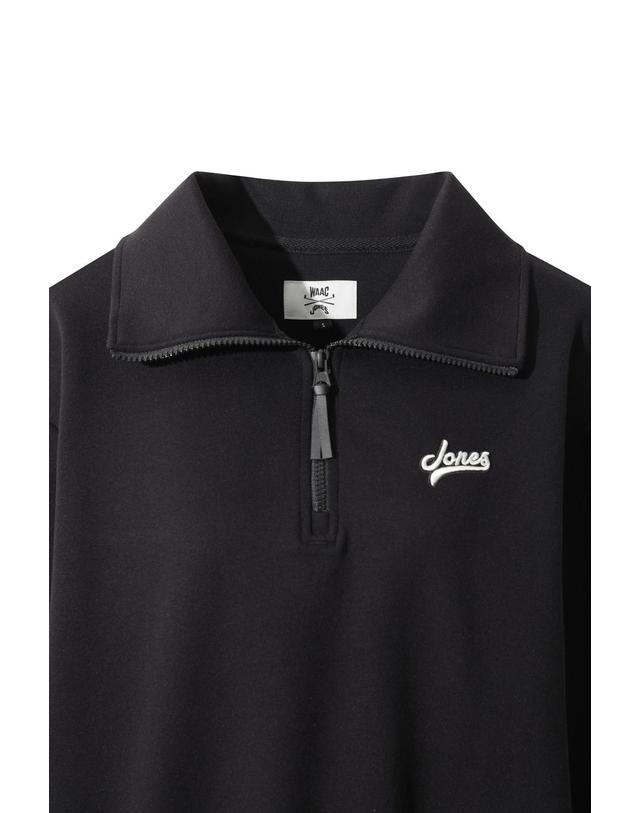 왁 [WAAC] [WAAC X JONES] Women’s Half Zip Sweatshirt WWTBA25670BKX 착용컷